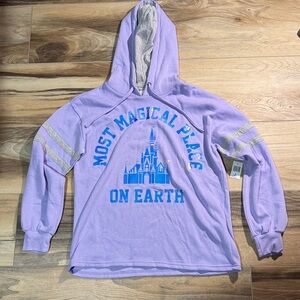 NWT Disney Iridescent Purple Castle Hoodie - Size M